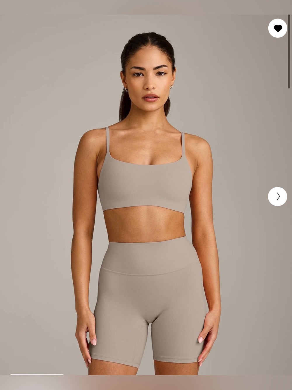 Oner Active Softmotion Strappy Sports Bralette in warm sand size small